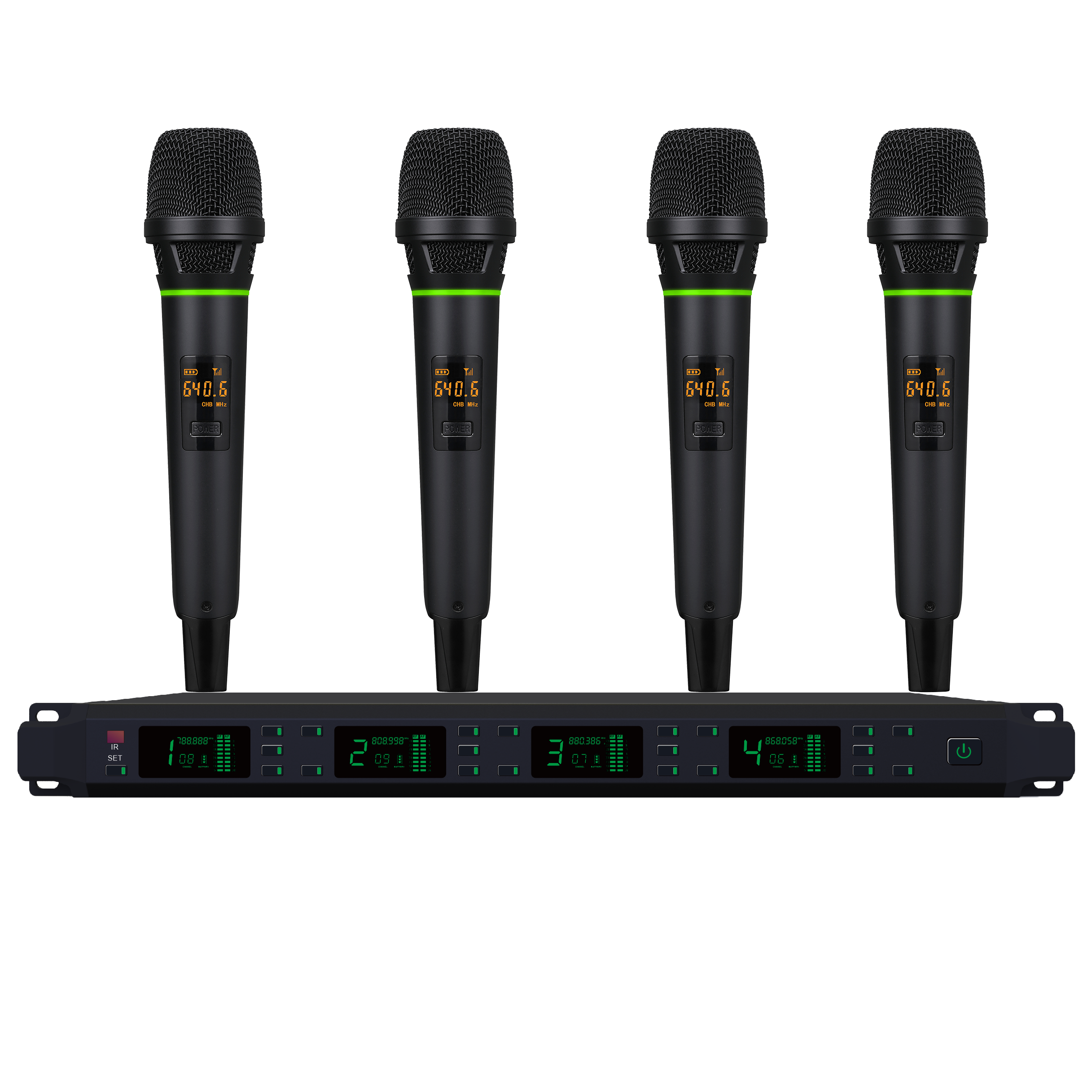 Wireless One-to-Four Microphones